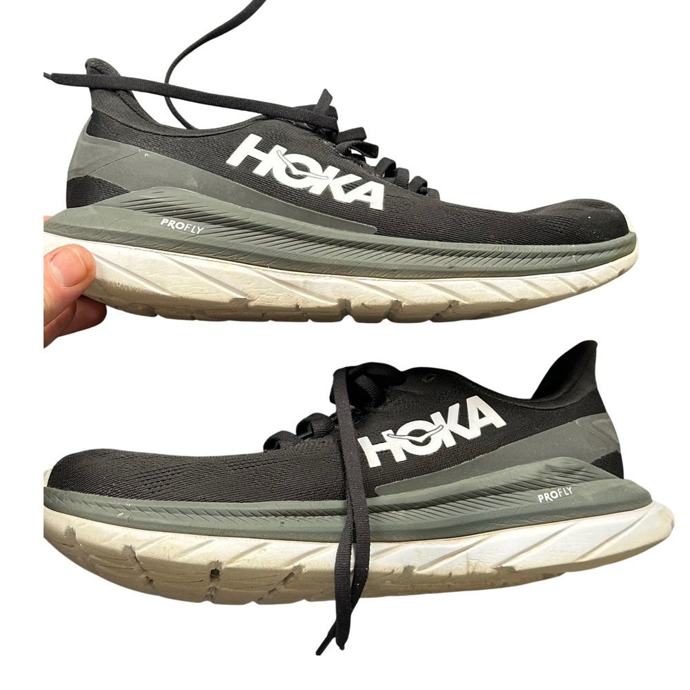 Hoka One One Mach 4 Black Dark Shadow Running Shoes Womens 10.5 B see pics